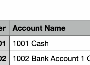 GIFI Compliant Code Chart of Accounts CSV File for QuickBooks Online (Small Business)